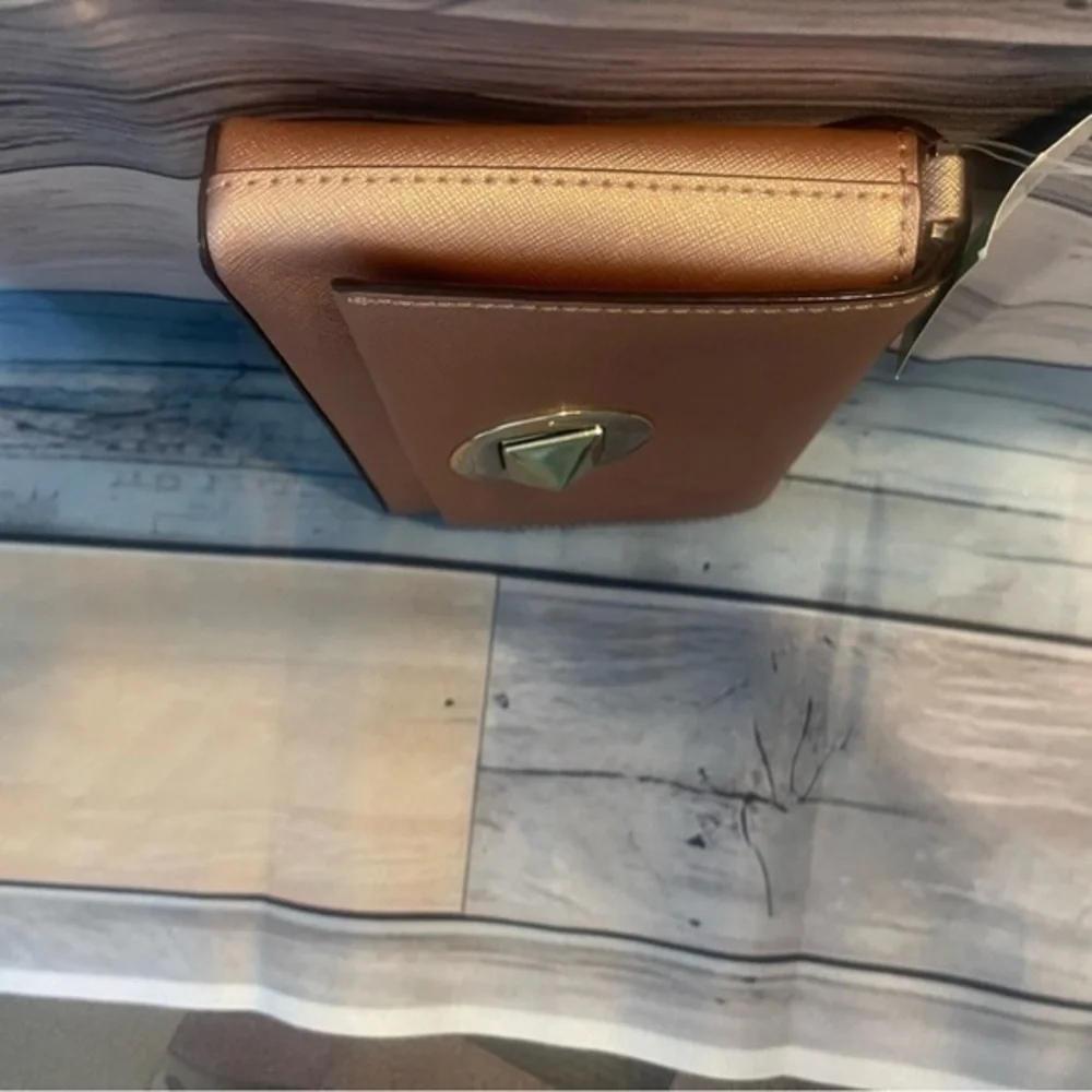 Kate Spade Rose Gold Leather Newbury Lane Sally Clutch& Crossbody Bag 💎 NWT